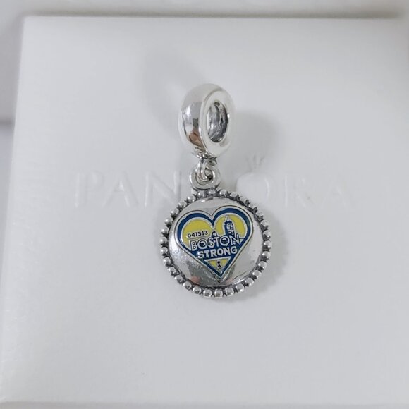 Pandora Boston Strong Dangle Charm Bracelet Pendant S925 Silver with box - Picture 4 of 6